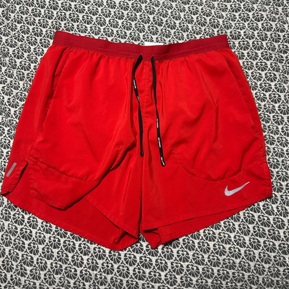 Nike Red Running Shorts - Picture 1 of 2